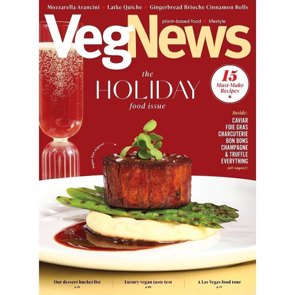 VegNews back issue magazine edition 132 The Holiday Food Issue 2022